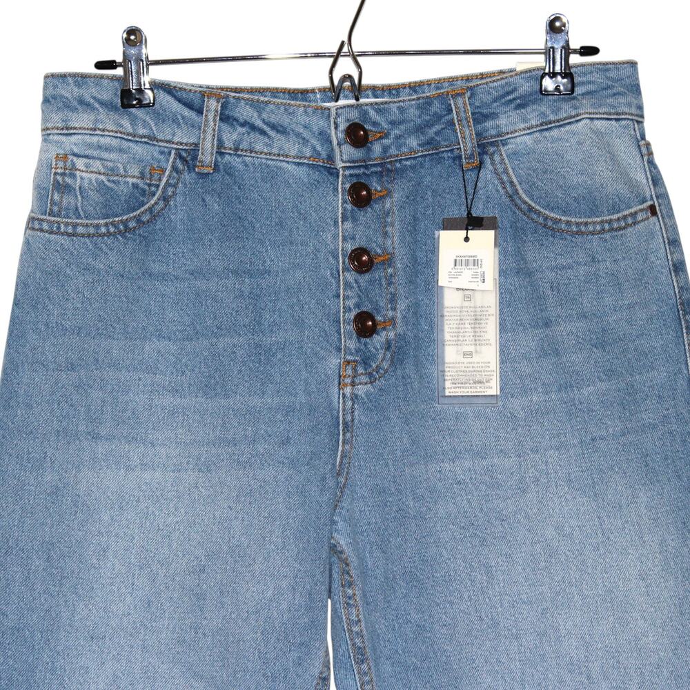 KOTON Button High Waist Light Wash Jeans 32 / 32 - Picture 3 of 8